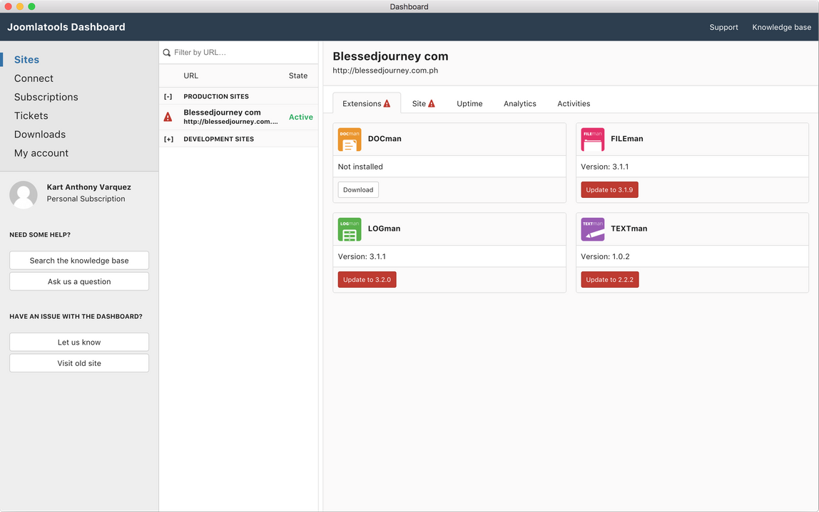 alt="Joomlatools Dashboard desktop app